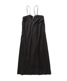 DRESSLAVE | cupra spaghetti strap dress(キュプラストラップワンピース)(ワンピース)