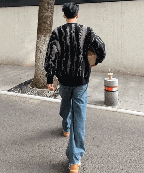 【NOWLE】ニュアンス 総柄 プルオーバー ニット（ニット/セーター）｜NOWLE（ノウル）