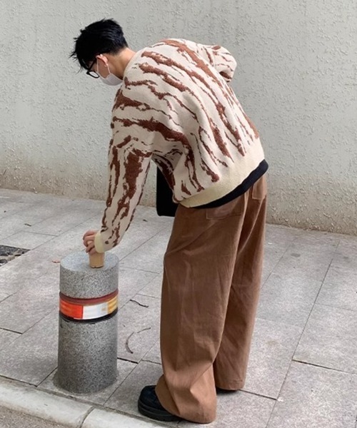 【NOWLE】ニュアンス 総柄 プルオーバー ニット（ニット/セーター）｜NOWLE（ノウル）