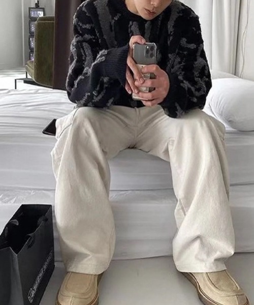 【NOWLE】ニュアンス 総柄 プルオーバー ニット（ニット/セーター）｜NOWLE（ノウル）