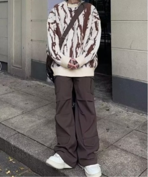 【NOWLE】ニュアンス 総柄 プルオーバー ニット（ニット/セーター）｜NOWLE（ノウル）