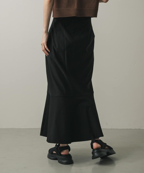 SENSE OF PLACE by URBAN RESEARCH（センスオブプレイスバイアーバンリサーチ）の「『WEB/一部店舗限定サイズ』ストレッチハイウエストマーメイドスカート（スカート・レディース・ブラック/ライトベージュ/モカ・TALL/X-SMALL/SMALL/MEDIUM/LARGE）」の5枚目の写真