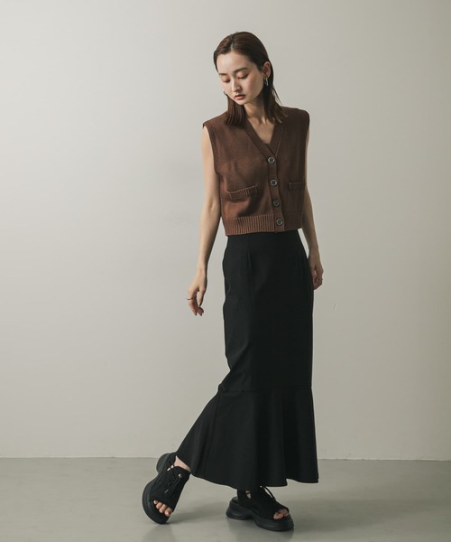 セール】『WEB/一部店舗限定サイズ』ストレッチハイウエストマーメイド