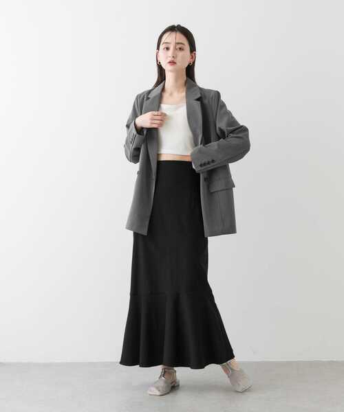 SENSE OF PLACE by URBAN RESEARCH（センスオブプレイスバイアーバンリサーチ）の「『WEB/一部店舗限定サイズ』ストレッチハイウエストマーメイドスカート（スカート・レディース・ブラック/ライトベージュ/モカ・TALL/X-SMALL/SMALL/MEDIUM/LARGE）」の8枚目の写真