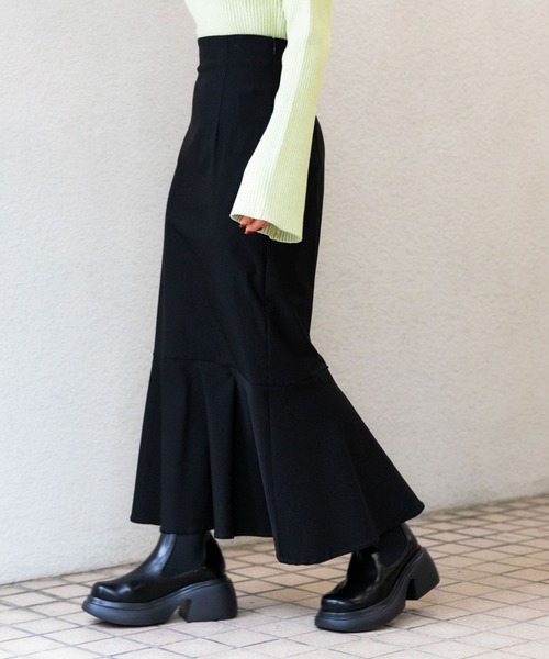 SENSE OF PLACE by URBAN RESEARCH（センスオブプレイスバイアーバンリサーチ）の「『WEB/一部店舗限定サイズ』ストレッチハイウエストマーメイドスカート（スカート・レディース・ブラック/ライトベージュ/モカ・TALL/X-SMALL/SMALL/MEDIUM/LARGE）」の9枚目の写真