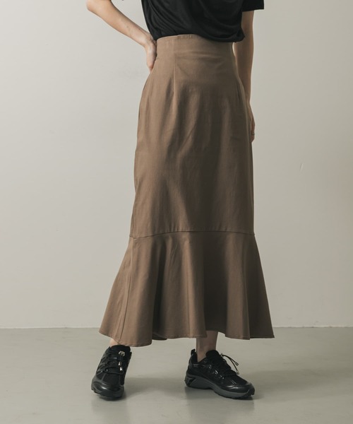 SENSE OF PLACE by URBAN RESEARCH（センスオブプレイスバイアーバンリサーチ）の「『WEB/一部店舗限定サイズ』ストレッチハイウエストマーメイドスカート（スカート・レディース・ブラック/ライトベージュ/モカ・TALL/X-SMALL/SMALL/MEDIUM/LARGE）」の18枚目の写真