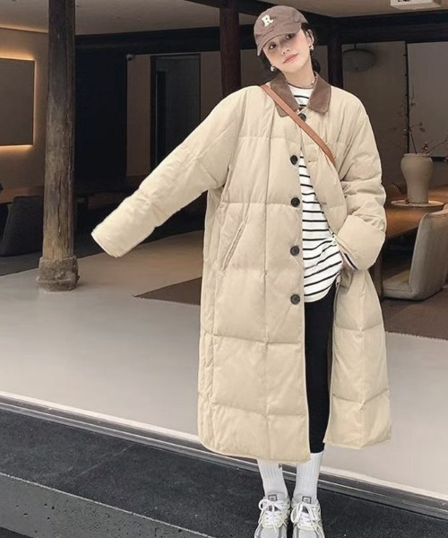 【セール】ぬくぬくロングダウンコート（ダウンジャケット/コート）｜AsheKsha（アシクシャ）