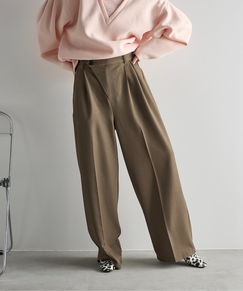 25ss ANCELLM リネンスラックス ブラウン 新品未着用 LINEN 2TUCK SLACKS(BROWN) – ANCELLM