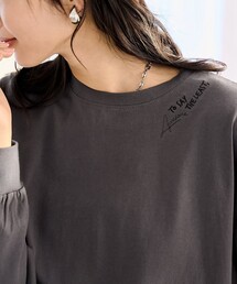 【似合う色見つかる6色展開/推しカラー】刺繍ロングスリーブTシャツ