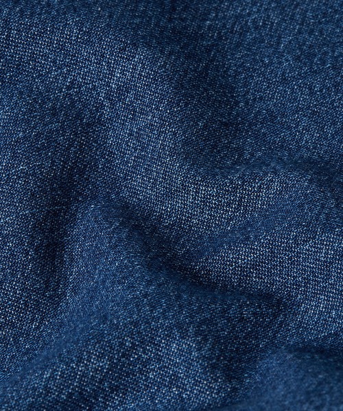 G-STAR(ジースター)の「PLEATED ZIP REGULAR SHIRT/ジップディテールレギュラーデニムシャツ(シャツ/ブラウス・メンズ・ダークインディゴブルー・MEDIUM/SMALL/X-SMALL/LARGE)」の7枚目の写真