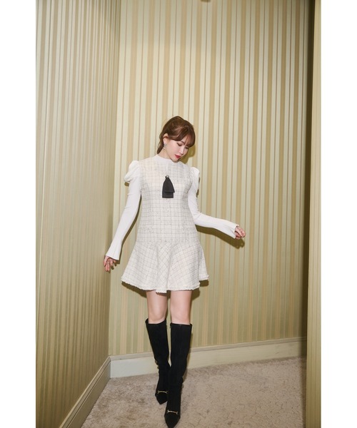ワンピース Victoria Tweed Jumper Dress Victoria Tweed Jumper Dress
