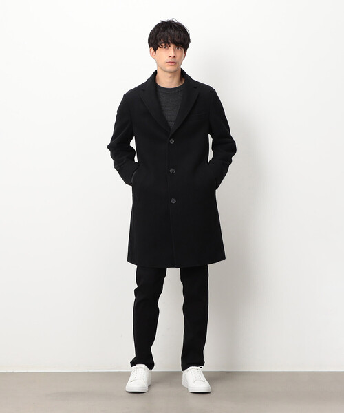 COMME CA ISM(コムサイズム)の「ウールライク ビーバー チェスターコート(チェスターコート・メンズ・ブラック・X-LARGE/LARGE/MEDIUM/SMALL)」の15枚目の写真