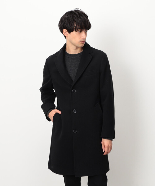 COMME CA ISM(コムサイズム)の「ウールライク ビーバー チェスターコート(チェスターコート・メンズ・ブラック・X-LARGE/LARGE/MEDIUM/SMALL)」の17枚目の写真