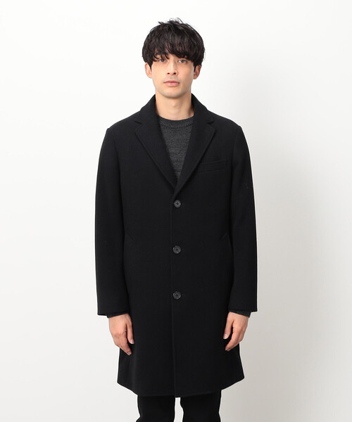 COMME CA ISM(コムサイズム)の「ウールライク ビーバー チェスターコート(チェスターコート・メンズ・ブラック・X-LARGE/LARGE/MEDIUM/SMALL)」の2枚目の写真