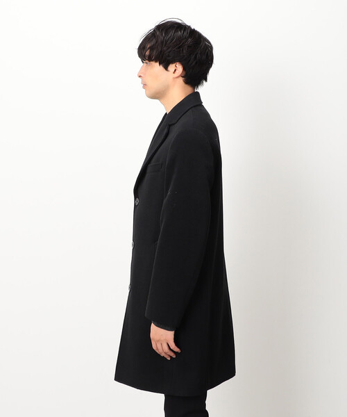COMME CA ISM(コムサイズム)の「ウールライク ビーバー チェスターコート(チェスターコート・メンズ・ブラック・X-LARGE/LARGE/MEDIUM/SMALL)」の3枚目の写真