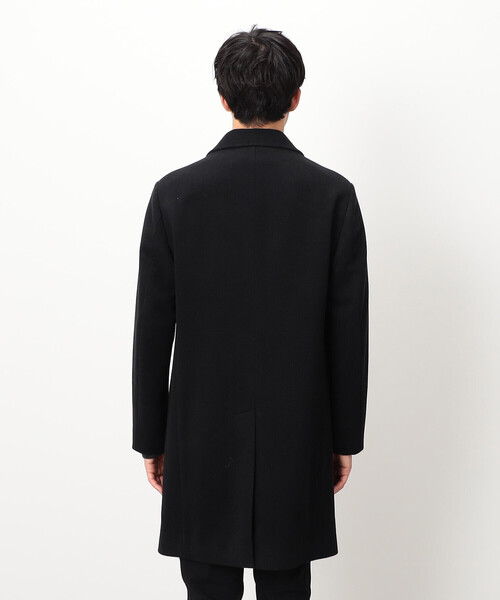 COMME CA ISM(コムサイズム)の「ウールライク ビーバー チェスターコート(チェスターコート・メンズ・ブラック・X-LARGE/LARGE/MEDIUM/SMALL)」の4枚目の写真