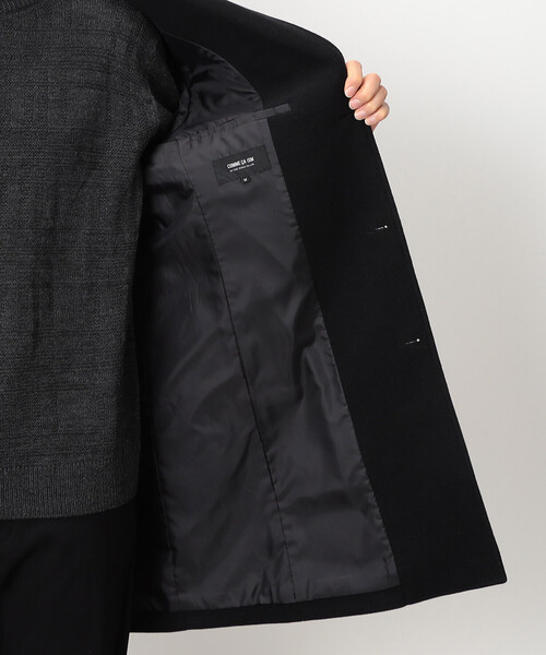 COMME CA ISM(コムサイズム)の「ウールライク ビーバー チェスターコート(チェスターコート・メンズ・ブラック・X-LARGE/LARGE/MEDIUM/SMALL)」の10枚目の写真