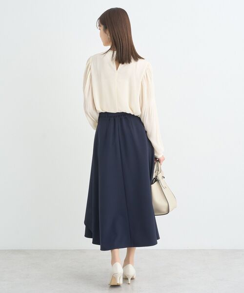 earth music&ecology（アースミュージックアンドエコロジー）の「ベルト付きアシンメトリースカート（スカート・レディース・ピンク/ネイビー/ベージュ・M/S）」の13枚目の写真