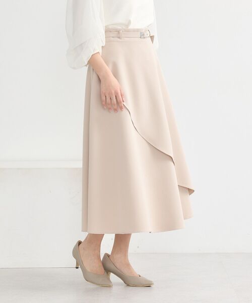 earth music&ecology（アースミュージックアンドエコロジー）の「ベルト付きアシンメトリースカート（スカート・レディース・ピンク/ネイビー/ベージュ・M/S）」の20枚目の写真