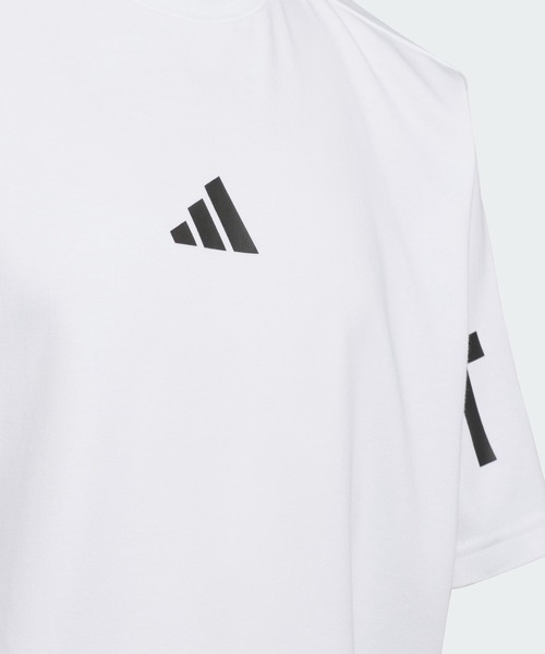 adidas（アディダス）の「半袖 ワード Tシャツ キッズ / アディダス adidas（Tシャツ/カットソー・キッズ・ブラック/ホワイト・110/120/130/140/150/160）」の4枚目の写真