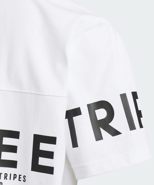 adidas（アディダス）の「半袖 ワード Tシャツ キッズ / アディダス adidas（Tシャツ/カットソー・キッズ・ブラック/ホワイト・110/120/130/140/150/160）」の6枚目の写真