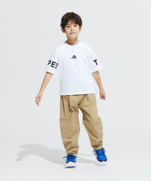 adidas（アディダス）の「半袖 ワード Tシャツ キッズ / アディダス adidas（Tシャツ/カットソー・キッズ・ブラック/ホワイト・110/120/130/140/150/160）」の16枚目の写真