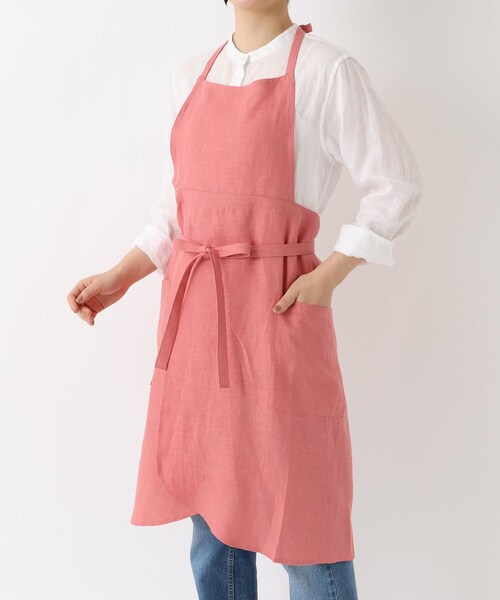 リネンウィングエプロン PK（エプロン）｜212 KITCHEN STORE（トゥワントゥキッチンストア）