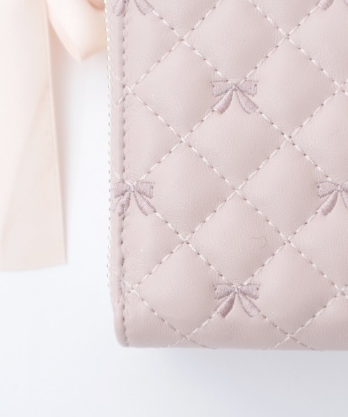 axes femme（アクシーズファム）の「リボン刺繍キルトショルダー（ショルダーバッグ・レディース・ブラック/ベージュ/ブラウン・FREE）」の8枚目の写真