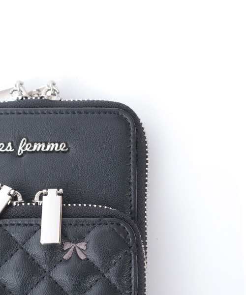 axes femme（アクシーズファム）の「リボン刺繍キルトショルダー（ショルダーバッグ・レディース・ブラック/ベージュ/ブラウン・FREE）」の17枚目の写真