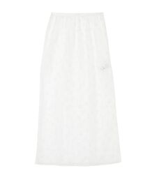 フラワーレースレイヤードスカート