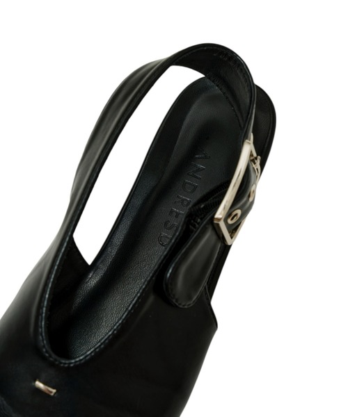 ANDRESD(アンドレスド)の「バックルストラップフラットシューズ / buckle strap flat shoes(サンダル・レディース・ブラック/ゴールド/シルバー・39/38/37/36)」の17枚目の写真