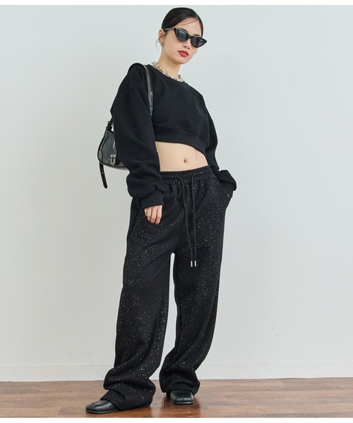 ANAP（アナップ）の「ロゴ刺繍クロップドスウェットトップス（スウェット・レディース・ホワイト/ミント/ブラック・FREE）」の16枚目の写真