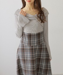 チェックスカートドッキングワンピース 楽天市場】チェック柄 バックレースアップ ハイウエスト ドッキング