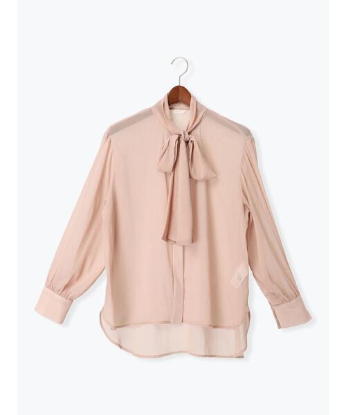 Te chichi（テチチ）の「パターンアソートシフォンボウタイブラウス（シャツ/ブラウス・レディース・イエロー/ブルー/クリーム/ピンク・F）」の10枚目の写真