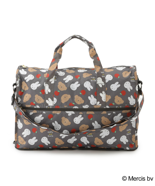 Miffy( ミッフィー)の「ミッフィー折りたたみボストンバッグ(ボストンバッグ・レディース・グレー/アイボリー/ライトグリーン/ブルー/ネイビー・FREE)」の3枚目の写真