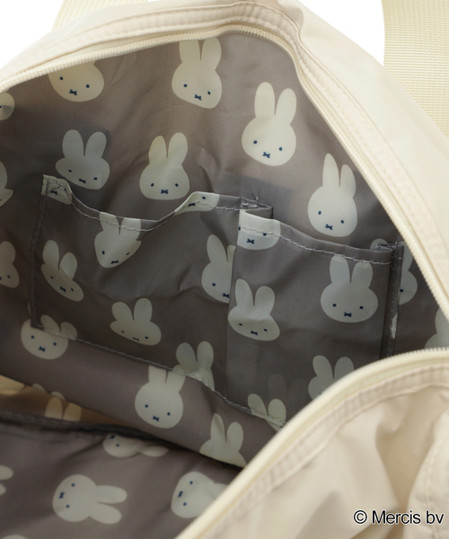 Miffy( ミッフィー)の「ミッフィー折りたたみボストンバッグ(ボストンバッグ・レディース・グレー/アイボリー/ライトグリーン/ブルー/ネイビー・FREE)」の11枚目の写真