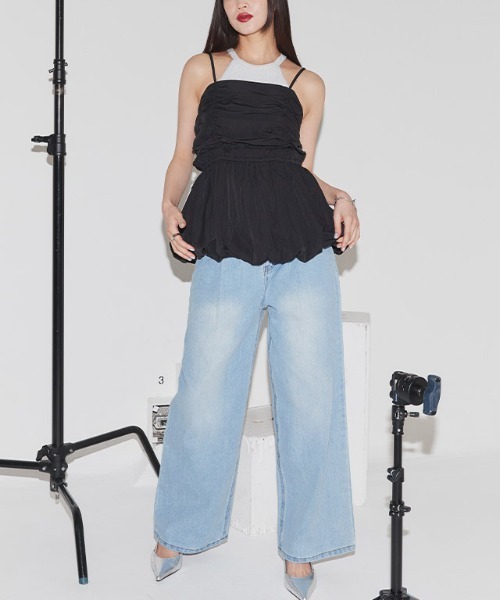ECLAM（クラム）の「フリンジデザインデニムパンツ（デニムパンツ・レディース・ブルー系その他/ブルー/グレー・S/M）」の10枚目の写真