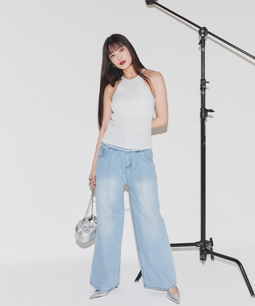 ECLAM（クラム）の「フリンジデザインデニムパンツ（デニムパンツ・レディース・ブルー系その他/ブルー/グレー・S/M）」の12枚目の写真