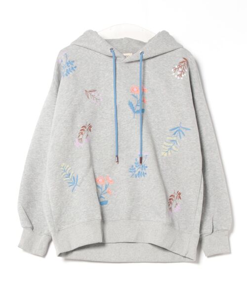 aimoha(アイモハ)の「刺繍入りスウェット(パーカー・レディース・グレー/ピンク/イエロー/オフホワイト・FREE)」の7枚目の写真