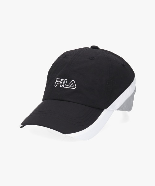FILA（フィラ）の「FILA  3 COLOURS 6P CAP / フィラ（キャップ・レディース・ホワイト/ネイビー/ブラック/ブラウン・57~59cm）」の9枚目の写真