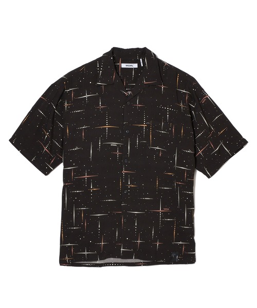 MSML（エムエスエムエル）の「KASURI CROSS PRINTED OPEN COLLAR SHORT SLEEVE SHIRTS（シャツ/ブラウス・メンズ・ライトグレー/ブラック・S/M/L/XL）」の10枚目の写真
