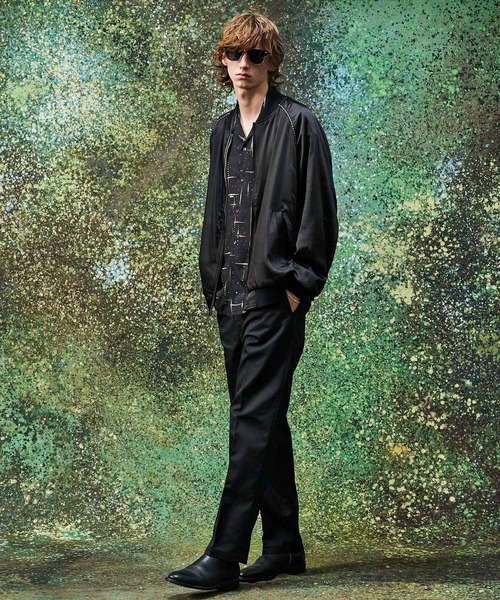 MSML（エムエスエムエル）の「KASURI CROSS PRINTED OPEN COLLAR SHORT SLEEVE SHIRTS（シャツ/ブラウス・メンズ・ライトグレー/ブラック・S/M/L/XL）」の5枚目の写真