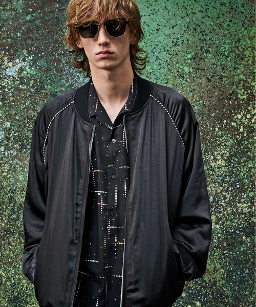 MSML（エムエスエムエル）の「KASURI CROSS PRINTED OPEN COLLAR SHORT SLEEVE SHIRTS（シャツ/ブラウス・メンズ・ライトグレー/ブラック・S/M/L/XL）」の19枚目の写真