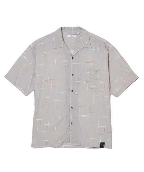 MSML（エムエスエムエル）の「KASURI CROSS PRINTED OPEN COLLAR SHORT SLEEVE SHIRTS（シャツ/ブラウス・メンズ・ライトグレー/ブラック・S/M/L/XL）」の17枚目の写真
