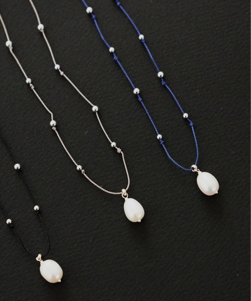 SV925 Silk Cord Pearl Necklace（ネックレス）｜loni（ロニ）の