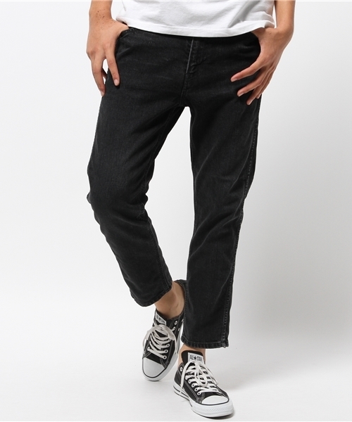 AMERICAN RAG CIE（アメリカンラグシー）の「AMERICAN RAG CIE　12oz裾ZIPスキニーデニムパンツ by FULLCOUNT(フルカウント) / 111-AFC-M152-PT082（デニムパンツ・メンズ・インディゴブルー/ブラック・30/32/28）」の4枚目の写真