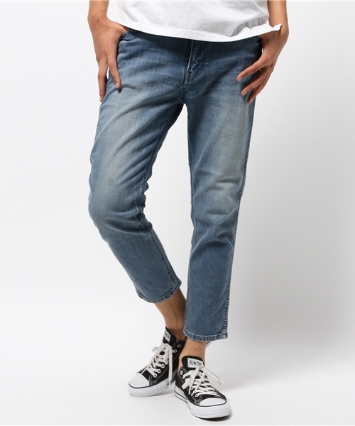 AMERICAN RAG CIE（アメリカンラグシー）の「AMERICAN RAG CIE　12oz裾ZIPスキニーデニムパンツ by FULLCOUNT(フルカウント) / 111-AFC-M152-PT082（デニムパンツ・メンズ・インディゴブルー/ブラック・30/32/28）」の5枚目の写真