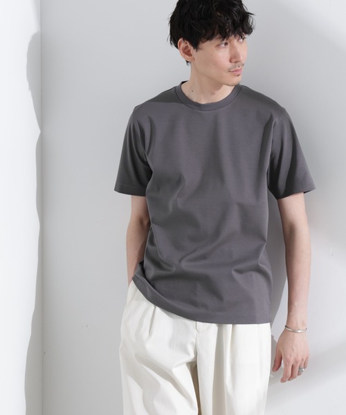 NANO universe（ナノユニバース）の「アンチスメル クルーネックTシャツ 半袖（Tシャツ/カットソー・メンズ・グレー/ブルーグリーン/ブラック/ホワイト・XL/L/M/S）」の3枚目の写真