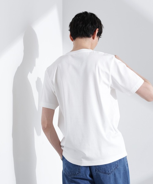 NANO universe（ナノユニバース）の「アンチスメル クルーネックTシャツ 半袖（Tシャツ/カットソー・メンズ・グレー/ブルーグリーン/ブラック/ホワイト・XL/L/M/S）」の6枚目の写真