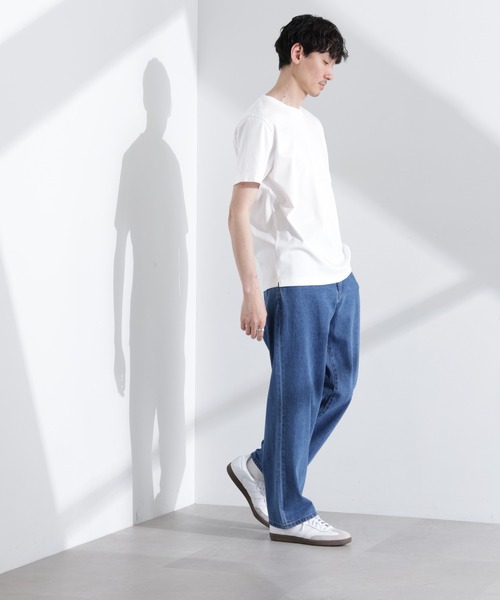 NANO universe（ナノユニバース）の「アンチスメル クルーネックTシャツ 半袖（Tシャツ/カットソー・メンズ・グレー/ブルーグリーン/ブラック/ホワイト・XL/L/M/S）」の9枚目の写真